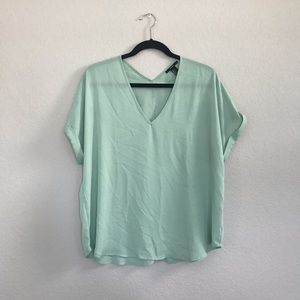 ⭐️FINAL SALE⭐️ Forever 21 Sheer Mint Green Blouse